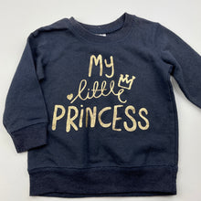 Load image into Gallery viewer, Girls Tiny Little Wonders, navy lightweight sweater / jumper, FUC, size 0,  