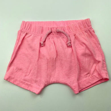 Girls Dymples, pink marle shorts, elasticated, GUC, size 00,  