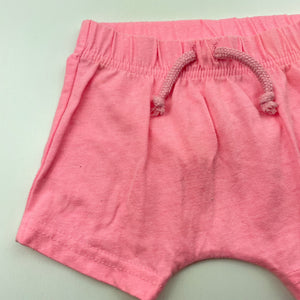 Girls Dymples, pink marle shorts, elasticated, GUC, size 00,  