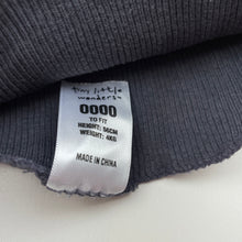 Load image into Gallery viewer, unisex Tiny Little Wonders, ribbed cotton singlet top, FUC, size 0000,  