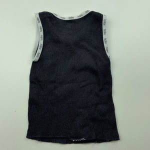 unisex Tiny Little Wonders, ribbed cotton singlet top, FUC, size 0000,  