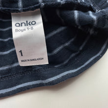 Load image into Gallery viewer, Boys Anko, navy cotton hoode long sleeve top, GUC, size 1,  