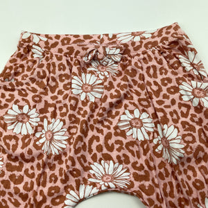 Girls Dymples, lightweight stretchy floral pants / bottoms, EUC, size 00,  