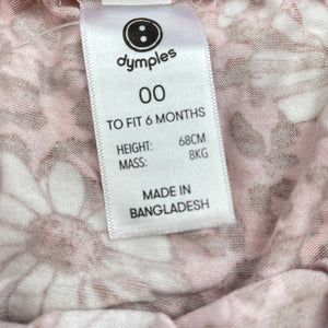 Girls Dymples, lightweight stretchy floral pants / bottoms, EUC, size 00,  