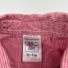 Load image into Gallery viewer, Boys Charlie &amp; Me, lightweight cotton long sleeve shirt, GUC, size 1,  