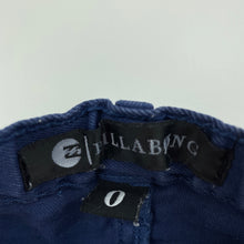 Load image into Gallery viewer, Boys Billabong, blue stretch denim pants, adjustable, GUC, size 0,  