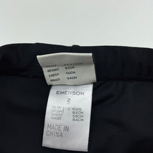 Load image into Gallery viewer, Boys Emerson, black &amp; white swim shorts, elasticated, FUC, size 2,  