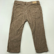 Load image into Gallery viewer, Boys Zara, lightweight corduroy cotton pants, adjustable, NEW, size 1,  
