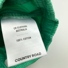 Load image into Gallery viewer, Boys Country Road, green cotton pants, elasticated, EUC, size 00,  