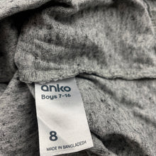 Load image into Gallery viewer, Boys Anko, grey marle cotton long sleeve top, GUC, size 8,  