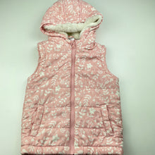 Load image into Gallery viewer, Girls Anko, pink hooded puffer vest / sleeveless jacket, GUC, size 3,  