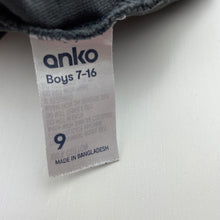 Load image into Gallery viewer, Boys Anko, grey cotton long sleeve top, GUC, size 9,  