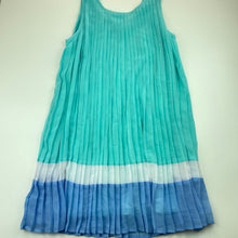 Load image into Gallery viewer, Girls Target, lined pleated party dress, belt loops, GUC, size 10, L: 74cm