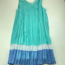 Load image into Gallery viewer, Girls Target, lined pleated party dress, belt loops, GUC, size 10, L: 74cm