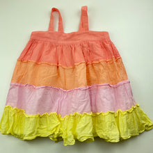 Load image into Gallery viewer, Girls Mango, lined cotton summer dress, GUC, size 2, L: 48cm