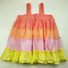 Load image into Gallery viewer, Girls Mango, lined cotton summer dress, GUC, size 2, L: 48cm
