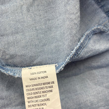 Load image into Gallery viewer, Girls Milkshake, chambray cotton casual dress, GUC, size 4, L: 60cm