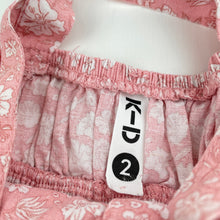 Load image into Gallery viewer, Girls KID, floral linen / viscose summer dress, EUC, size 2, L: 54cm