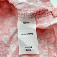 Load image into Gallery viewer, Girls KID, floral linen / viscose summer dress, EUC, size 2, L: 54cm