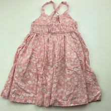 Load image into Gallery viewer, Girls KID, floral linen / viscose summer dress, EUC, size 2, L: 54cm