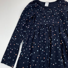 Load image into Gallery viewer, Girls Target, dark navy cotton casual dress, GUC, size 7, L: 67cm