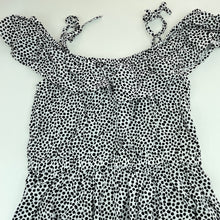 Load image into Gallery viewer, Girls Target, black &amp; white lightweight summer dress, EUC, size 10, L: 70cm