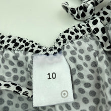 Load image into Gallery viewer, Girls Target, black &amp; white lightweight summer dress, EUC, size 10, L: 70cm