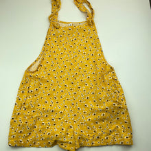 Load image into Gallery viewer, Girls KID, floral viscose / cotton / flax shortalls/playsuit, FUC, size 16,  