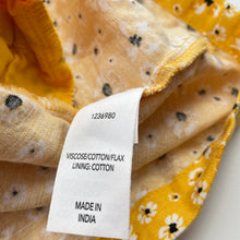 Load image into Gallery viewer, Girls KID, floral viscose / cotton / flax shortalls/playsuit, FUC, size 16,  