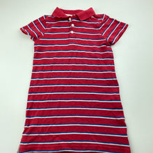 Load image into Gallery viewer, Girls Cotton On, striped cotton polo dress, GUC, size 3, L: 49cm