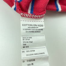Load image into Gallery viewer, Girls Cotton On, striped cotton polo dress, GUC, size 3, L: 49cm