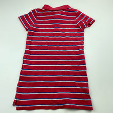 Load image into Gallery viewer, Girls Cotton On, striped cotton polo dress, GUC, size 3, L: 49cm