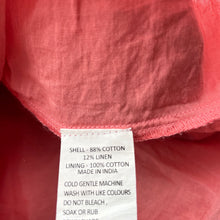 Load image into Gallery viewer, Girls Tilii, cotton lined cotton/linen summer dress, EUC, size 12, L: 79cm