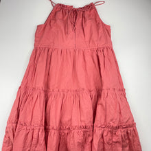Load image into Gallery viewer, Girls Tilii, cotton lined cotton/linen summer dress, EUC, size 12, L: 79cm