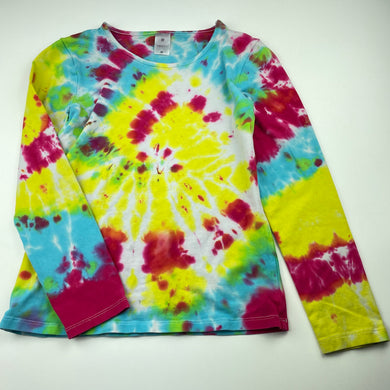 Girls Target, stretchy tie dyed long sleeve top, GUC, size 12,  