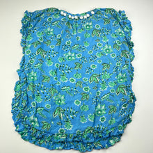 Load image into Gallery viewer, Girls mii love mu, lightweight floral kaftan top, L: 55cm, GUC, size 5,  
