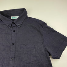Load image into Gallery viewer, Boys Brooklyn Industries, navy cotton short sleeve shirt, EUC, size 12,  