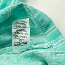 Load image into Gallery viewer, Boys Target, striped linen / cotton short sleeve shirt, GUC, size 9,  