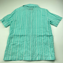 Load image into Gallery viewer, Boys Target, striped linen / cotton short sleeve shirt, GUC, size 9,  