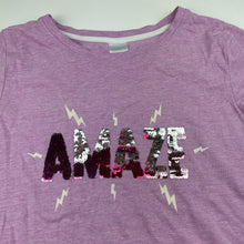 Load image into Gallery viewer, Girls Target, flip sequin t-shirt / top, GUC, size 10,  