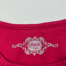 Load image into Gallery viewer, Girls Chalk, pink long sleeve t-shirt / top, guitar, FUC, size 5-6,  