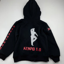 Load image into Gallery viewer, Boys RAMO, fleece lined zip hoodie sweater, martial arts, GUC, size 6,  