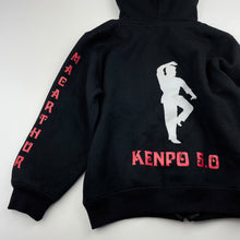 Load image into Gallery viewer, Boys RAMO, fleece lined zip hoodie sweater, martial arts, GUC, size 6,  