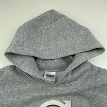 Load image into Gallery viewer, Boys GILDAN, grey fleece lined hoodie sweater, volvo, Sz: Sm, armpit to armpit: 38cm, FUC, size 5-6,  