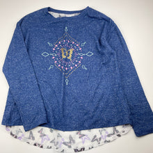 Load image into Gallery viewer, Girls Target, lightweight knit long sleeve top, butterflies, GUC, size 12,  