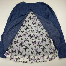 Load image into Gallery viewer, Girls Target, lightweight knit long sleeve top, butterflies, GUC, size 12,  