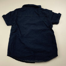 Load image into Gallery viewer, Boys Anko, navy cotton short sleeve shirt, GUC, size 5,  