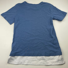Load image into Gallery viewer, Boys Urban Supply, blue cotton t-shirt / top, skate, GUC, size 8,  