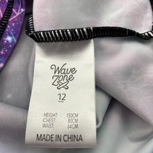 Load image into Gallery viewer, Girls Wave Zone, long sleeve rashie / swim top, EUC, size 12,  