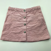 Load image into Gallery viewer, Girls H&amp;M, velvet feel stretch cotton skirt, adjustable, L: 24.5cm, FUC, size 4,  